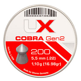 UX Spitzkopf Diabolos Cobra Gen2 Kal. 5,5mm 1,10g 200er Dose Bild 3