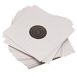 ASG Zielscheiben 17 x 17 cm 100 Stck weiss