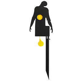 ASG Zombie Hit & Reset Stahl Wand- / Bodenziel Zielbereich fest schwarz