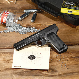 Borner TT CO2 Luftpistole Kal. 4,5mm BB BlowBack Vollmetall dunkelgrau Bild 1 xxx: