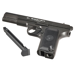 Borner TT CO2 Luftpistole Kal. 4,5mm BB BlowBack Vollmetall dunkelgrau Bild 7