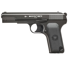 Borner TT-M CO2 Luftpistole Kal. 4,5mm BB Non-BlowBack Vollmetall grau