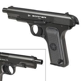 Borner TT-M CO2 Luftpistole Kal. 4,5mm BB Non-BlowBack Vollmetall grau Bild 9