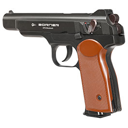 Borner APS CO2 Luftpistole Kal. 4,5mm BB BlowBack Vollmetall schwarz Bild 4