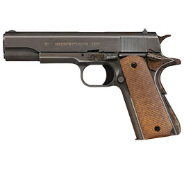 Borner 1911 CO2 Luftpistole Kal. 4,5mm BB BlowBack Vollmetall Vintage Used-Look Optik