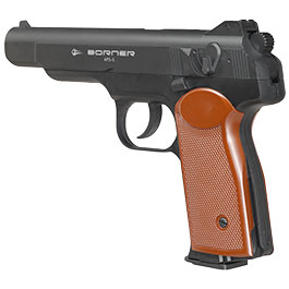 Borner APS-S CO2 Luftpistole Kal. 4,5mm BB Non-BlowBack schwarz Bild 4