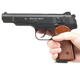 Borner APS-S CO2 Luftpistole Kal. 4,5mm BB Non-BlowBack schwarz Bild 5