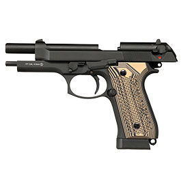 Kleinbild 4 KLI M92 CO2 Luftpistole Kal. 4,5 mm BB Vollmetall Blowback schwarz - G10 Grip Edition
