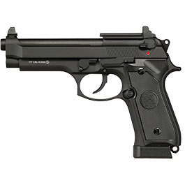 KLI M92 Optic Ready CO2 Luftpistole Kal. 4,5 mm BB Vollmetall Blowback schwarz