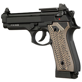 Kleinbild 10 KLI M92 Optic Ready CO2 Luftpistole Kal. 4,5 mm BB Vollmetall Blowback schwarz - G10 Grip Edition