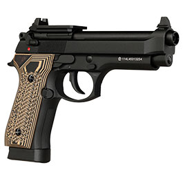 Kleinbild 9 KLI M92 Optic Ready CO2 Luftpistole Kal. 4,5 mm BB Vollmetall Blowback schwarz - G10 Grip Edition