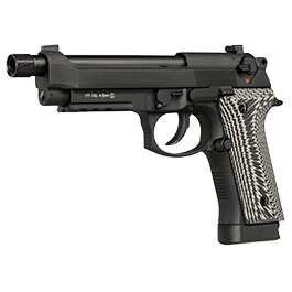 Kleinbild 2 KLI M92A3 CO2 Luftpistole Kal. 4,5 mm BB Vollmetall Blowback schwarz - G10 Grip Edition