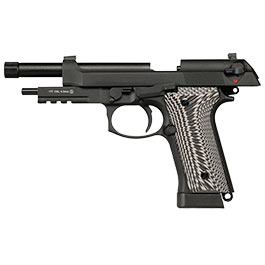 Kleinbild 4 KLI M92A3 CO2 Luftpistole Kal. 4,5 mm BB Vollmetall Blowback schwarz - G10 Grip Edition