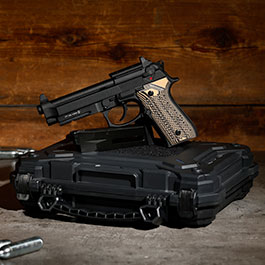 Kleinbild 1 KLI M92A1 Optic Ready CO2 Luftpistole Kal. 4,5 mm BB Vollmetall Blowback schwarz - G10 Grip Edition
