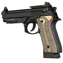 Kleinbild 10 KLI M92A1 Optic Ready CO2 Luftpistole Kal. 4,5 mm BB Vollmetall Blowback schwarz - G10 Grip Edition