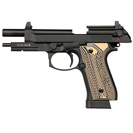 Kleinbild 4 KLI M92A1 Optic Ready CO2 Luftpistole Kal. 4,5 mm BB Vollmetall Blowback schwarz - G10 Grip Edition