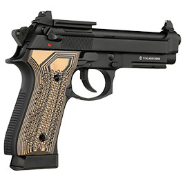 Kleinbild 6 KLI M92A1 Optic Ready CO2 Luftpistole Kal. 4,5 mm BB Vollmetall Blowback schwarz - G10 Grip Edition