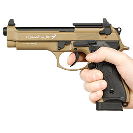 Kleinbild 11 KLI M92 Optic Ready Sahara LE CO2 Luftpistole Kal. 4,5 mm BB Vollmetall Blowback Desert Tan