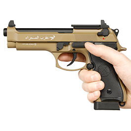 Kleinbild 3 KLI M92 Optic Ready Sahara LE CO2 Luftpistole Kal. 4,5 mm BB Vollmetall Blowback Desert Tan