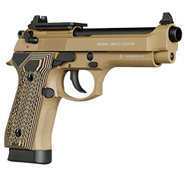 Kleinbild 9 KLI M92 Optic Ready Sahara LE CO2 Luftpistole Kal. 4,5 mm BB Vollmetall Blowback Desert Tan - G10 Grip Edition