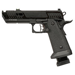 KLI Hi-Capa 4.3 Dark Viper Optic Ready CO2 Luftpistole Kal. 4,5 mm BB Blowback Vollmetall Blackout schwarz