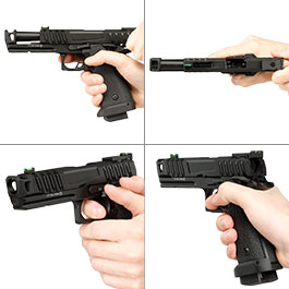 Kleinbild 8 KLI Hi-Capa 4.3 Troika MK1 CO2 Luftpistole Kal. 4,5 mm BB Vollmetall Blowback schwarz