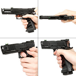 Kleinbild 8 KLI Hi-Capa 4.3 Troika MK3 CO2 Luftpistole Kal. 4,5 mm BB Vollmetall Blowback schwarz