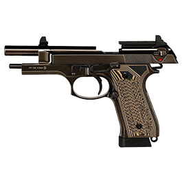 Kleinbild 4 KLI M92 Fusion Optic Ready CO2 Luftpistole Kal. 4,5 mm BB Vollmetall Blowback Blackchrome-Finish - G10 Grip Edition