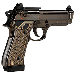 Kleinbild 6 KLI M92 Fusion Optic Ready CO2 Luftpistole Kal. 4,5 mm BB Vollmetall Blowback Blackchrome-Finish - G10 Grip Edition