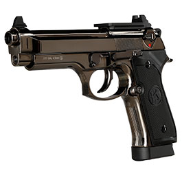 Kleinbild 2 KLI M92 Fusion Optic Ready CO2 Luftpistole Kal. 4,5 mm BB Vollmetall Blowback Blackchrome-Finish