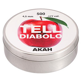 Kleinbild 2 Tell Luftgewehrkugeln Diabolos Flachkopf geriffelt 4,5mm 500 St.