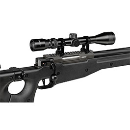 Kleinbild 9 Well L96 AWS-338 Springer Snipergewehr mit Zweibein / Zielfernrohr Kugeln 6mm BB und Kugelfang mit Netz