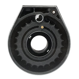 Kleinbild 1 UX Trommelmagazin 24 Schuss Kal. 4,5mm Diabolo f. UX Zelos PCP Pressluft-Luftgewehr schwarz