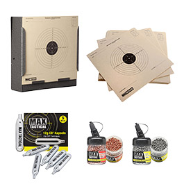 Kleinbild 11 Crosman SBR CO2 Luftgewehr 4,5 mm BB Blowback Sofort Start Set inkl. Kugelfangkasten, Zielscheiben, CO2 & 3000 Stahl BBs