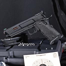 Kleinbild 1 ASG / STI International Combat Master 2011 JW3 CO2 Luftpistole Kal. 4,5mm BB Blowback Metallschlitten schwarz