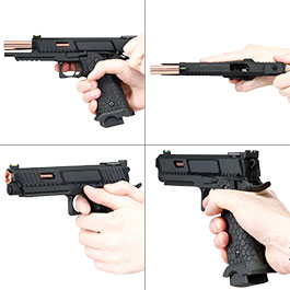 Kleinbild 8 ASG / STI International Combat Master 2011 JW3 CO2 Luftpistole Kal. 4,5mm BB Blowback Metallschlitten schwarz