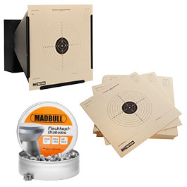 Kleinbild 6 GSG AN500 Luftgewehr Kal. 4,5 mm Diabolo Sofort Start Set mit Diabolos, Kugelfangkasten & Zielscheiben