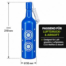 Kleinbild 3 Borner Shooting Bottles farbiges Zielflaschen Set 6 St�ck - Schie�ziele f�r Luftdruck / Airsoft
