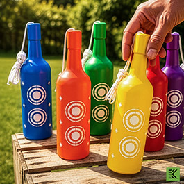 Kleinbild 4 Borner Shooting Bottles farbiges Zielflaschen Set 6 St�ck - Schie�ziele f�r Luftdruck / Airsoft