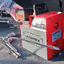 Kleinbild 11 Umarex PAC 1400 PerformanceAir Kompressor f�r Pressluftwaffen / Paintball / HPA Airsoft rot inkl. 2x Akku und Ladeger�t