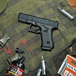 Kleinbild 1 Glock 19 Gen5 CO2 Luftpistole Kal. 4,5mm BB Metallschlitten Non-Blowback schwarz