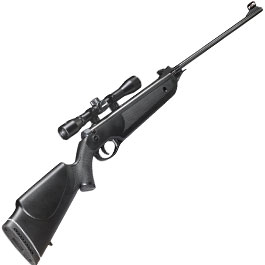 Kleinbild 5 SET H�mmerli Black Force 400 Luftgewehr 4,5 mm Diabolo mit Zielfernrohr 4x32, 1000 Diabolos & APS Popper