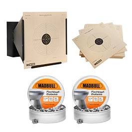 Kleinbild 11 SET GSG SR1000S Knicklauf Luftgewehr 4,5 mm Diabolo inkl. 1000 Diabolos, Kugelfang und Zielscheiben