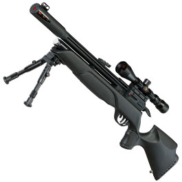Kleinbild 1 Gamo Arrow Pressluftgewehr PCP Kal. 5,5mm Diabolo 10-sch�ssig schwarz inkl. Zielfernrohr WR 3-9x40 / Zweibein