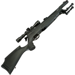 Kleinbild 11 Gamo Arrow Pressluftgewehr PCP Kal. 5,5mm Diabolo 10-sch�ssig schwarz inkl. Zielfernrohr WR 3-9x40 / Zweibein