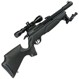 Kleinbild 5 Gamo Arrow Pressluftgewehr PCP Kal. 5,5mm Diabolo 10-sch�ssig schwarz inkl. Zielfernrohr WR 3-9x40 / Zweibein