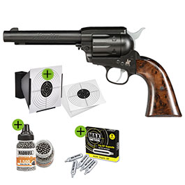 Produktbild zu Marlin CO2 Revolver 4,5 mm BB Set mit Kugelfang, 100 Zielsch ...