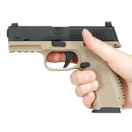 Kleinbild 3 Cybergun FN Herstal FN 509 CO2 Luftpistole Kal. 4,5mm BB mit Metallschlitten Blowback Dual Tone