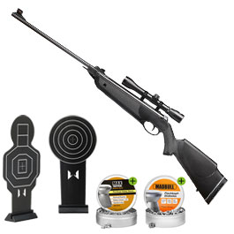 Produktbild zu SET H�mmerli Black Force 400 Luftgewehr 4,5 mm Diabolo mit Z ...