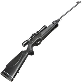 Kleinbild 9 SET H�mmerli Black Force 400 Luftgewehr 4,5 mm Diabolo mit Zielfernrohr 4x32, 1000 Diabolos & 2 �bungszielen